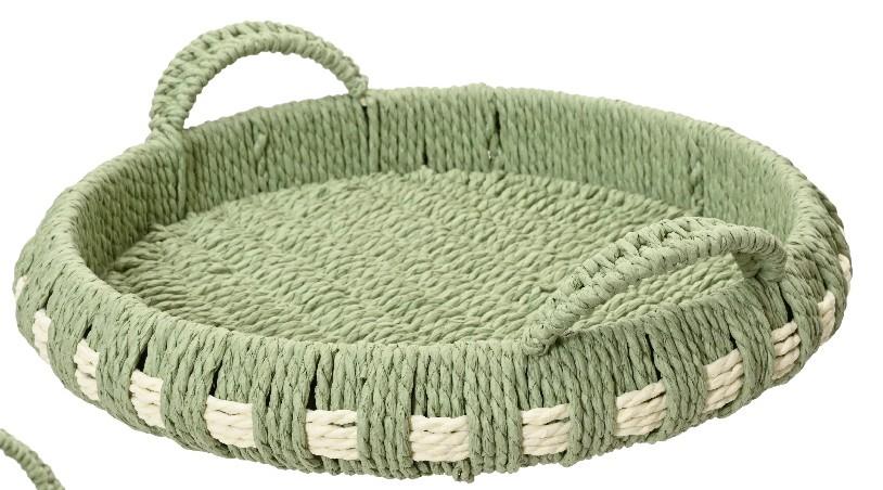 Plateau rond Romance vert