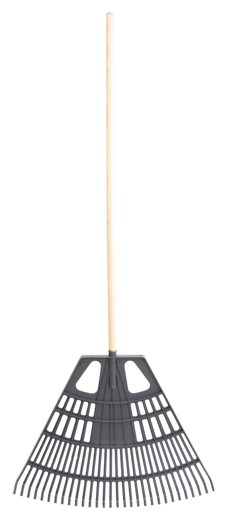 Balai gazon 77cm polymère  manche 130cm etiquette Schilliger