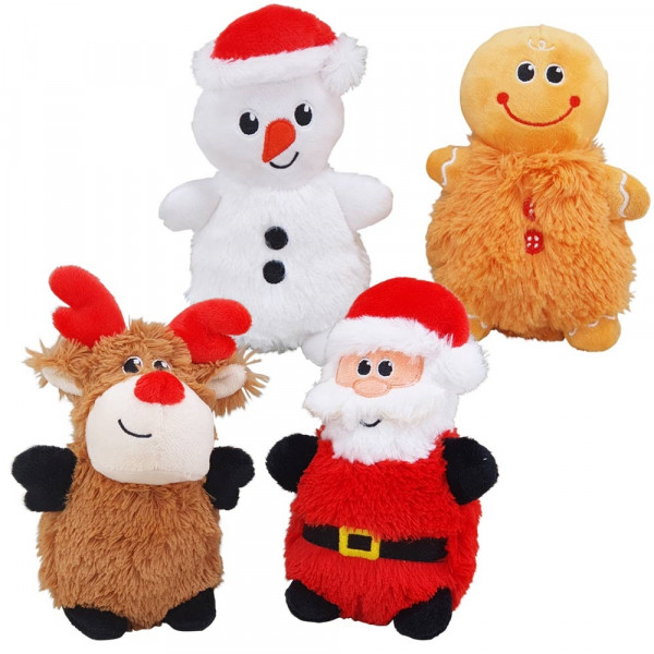 Jouet chien peluches de Noël mix