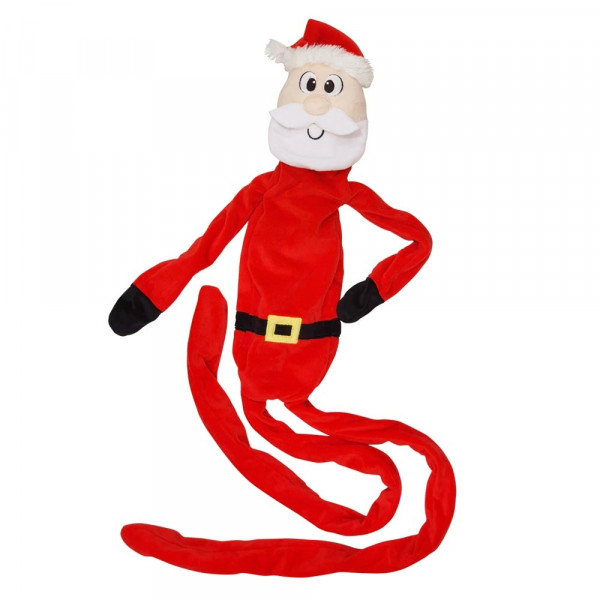 Jouet chien Père Noël jambes