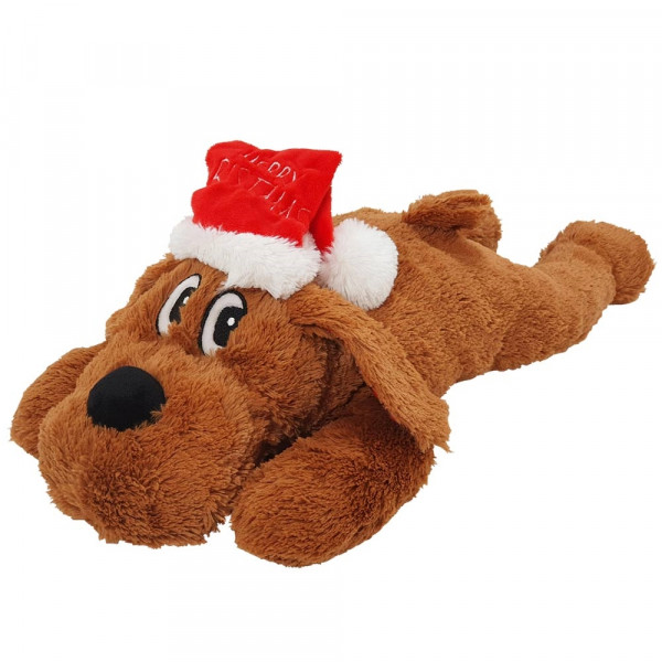 Jouet chien de Noël Schlappi brun