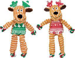 Jouet chien Kong Floppy Knots Renne Assorti S/M