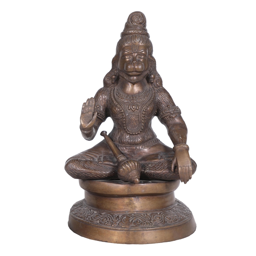 Statue Hanuman en laiton