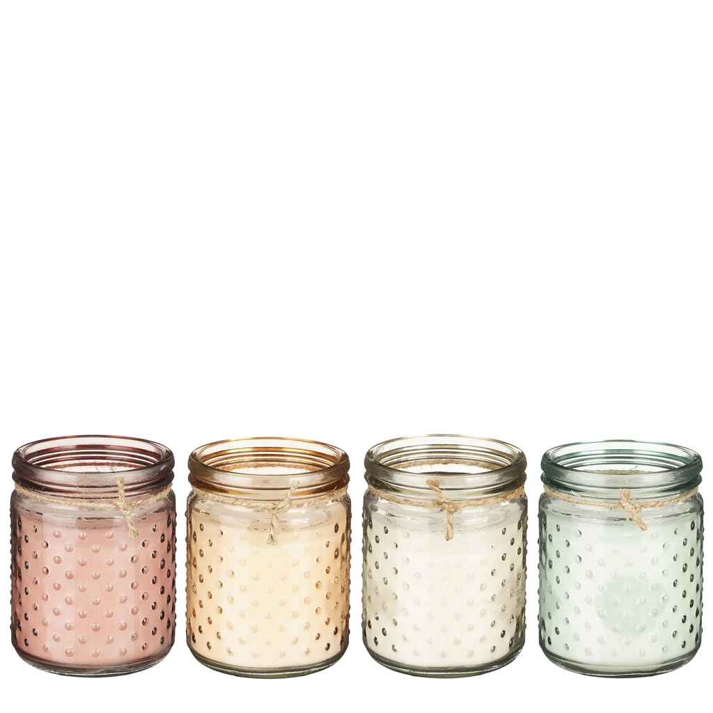 Bougie Citronelle verre coloré