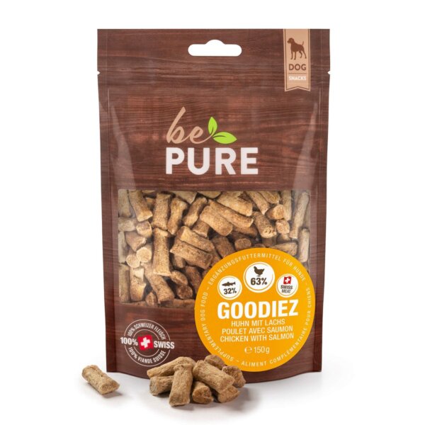 BePure Goodiez poulet avec saumon 150g