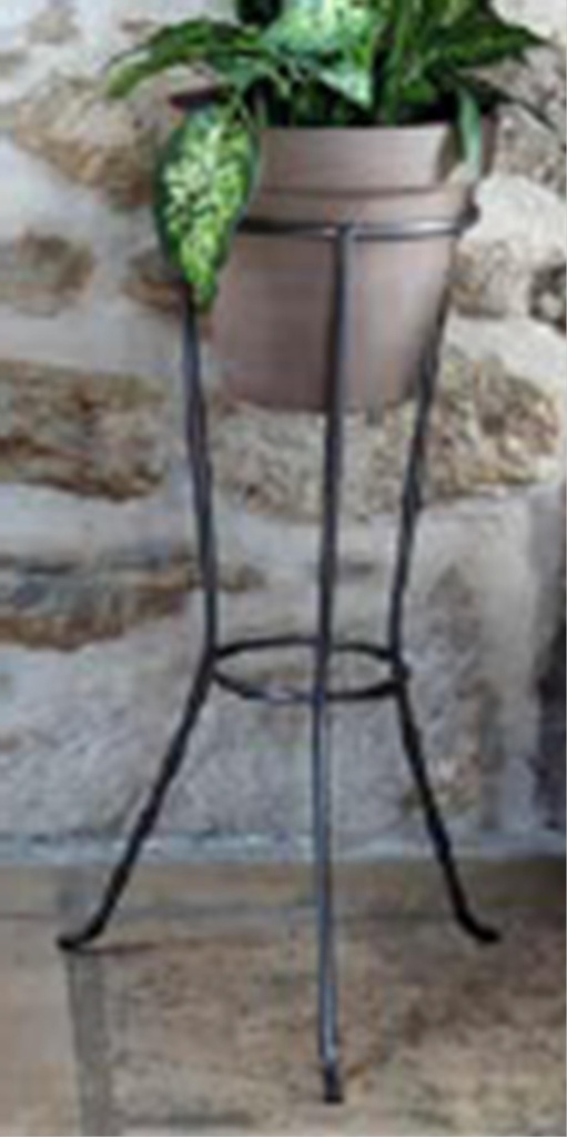 Colonne classique gris martelé