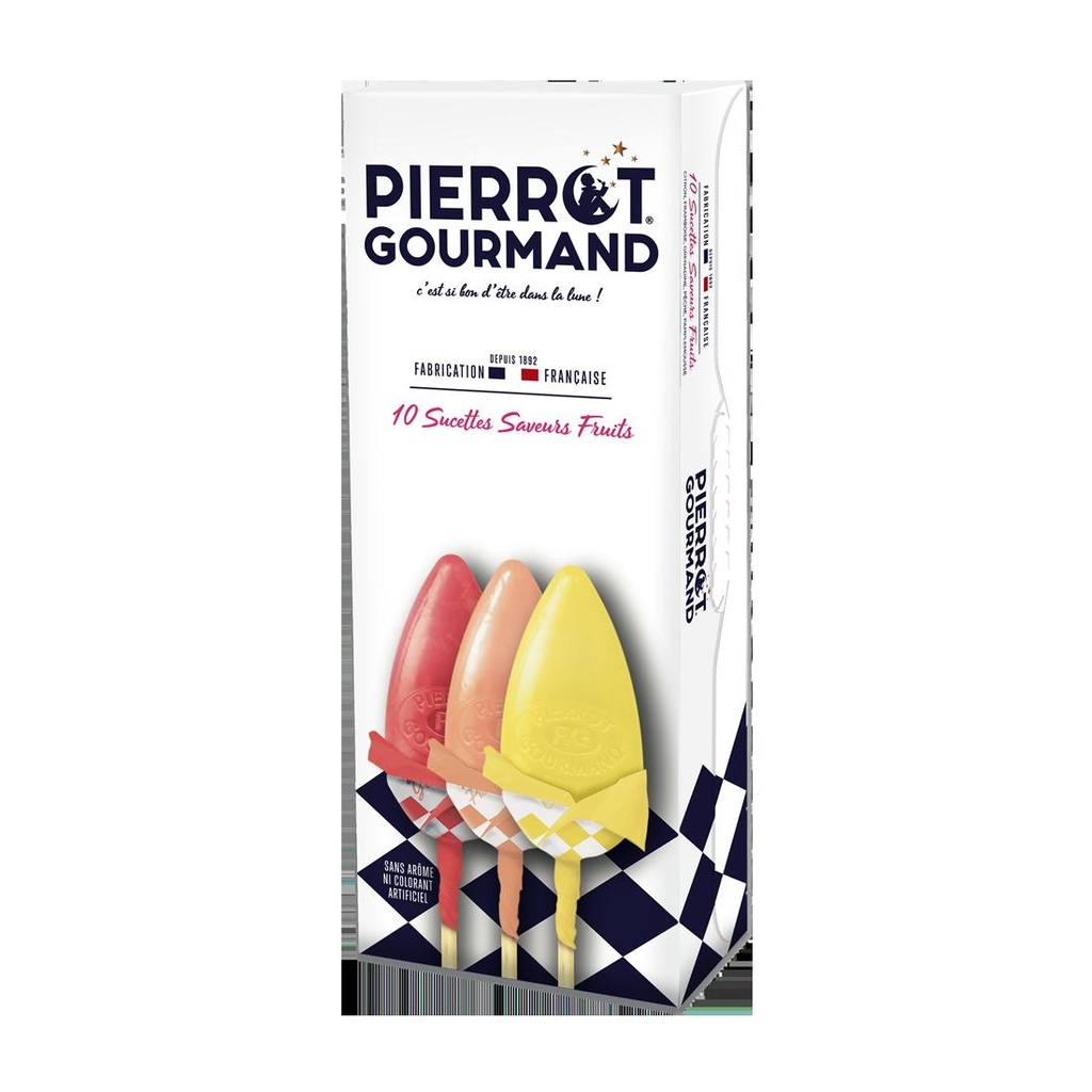 Etui 10 sucettes au fruit