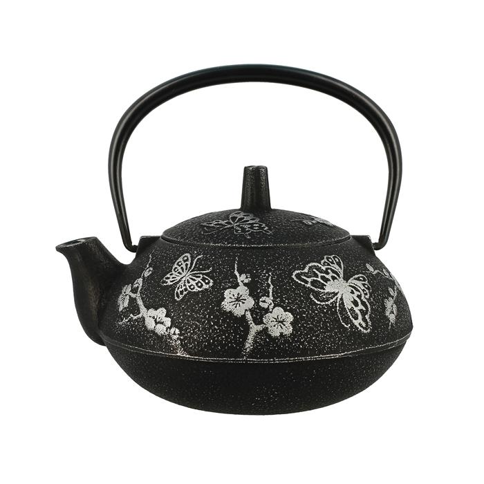 Théière fonte Papillon av. filtre inox