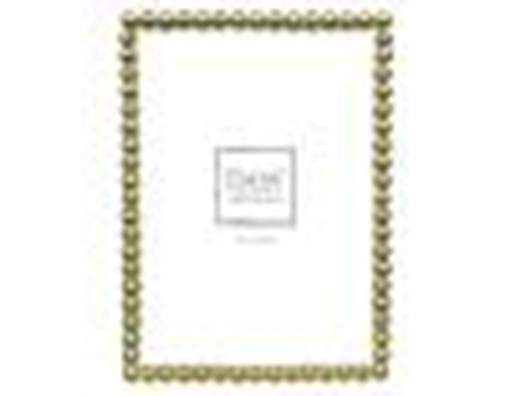 Cadre métal doré perles 151T18-0