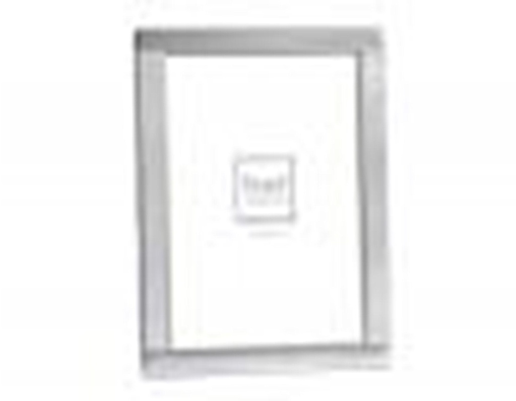 Cadre métal argent rayures 406T18-0