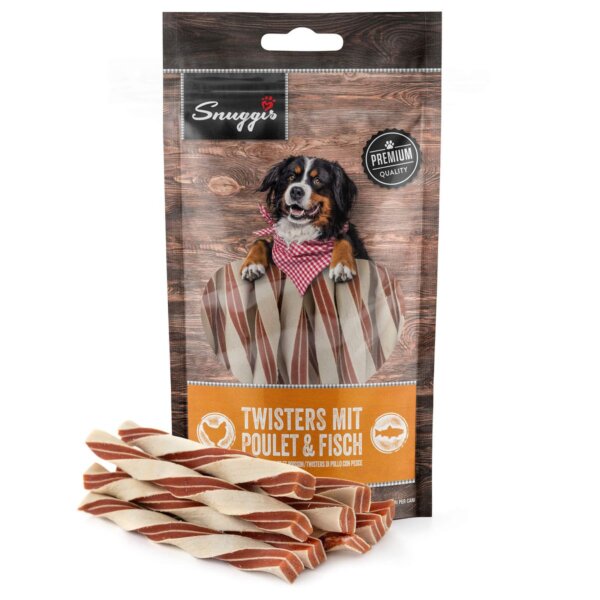 Snuggis Twisters au poulet et poisson 100g
