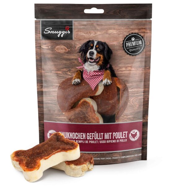 Snuggis Os à mâcher rempli de poulet 300g