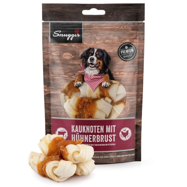 Snuggis Noeuds à mâcher avec poitrine de poulet 100g