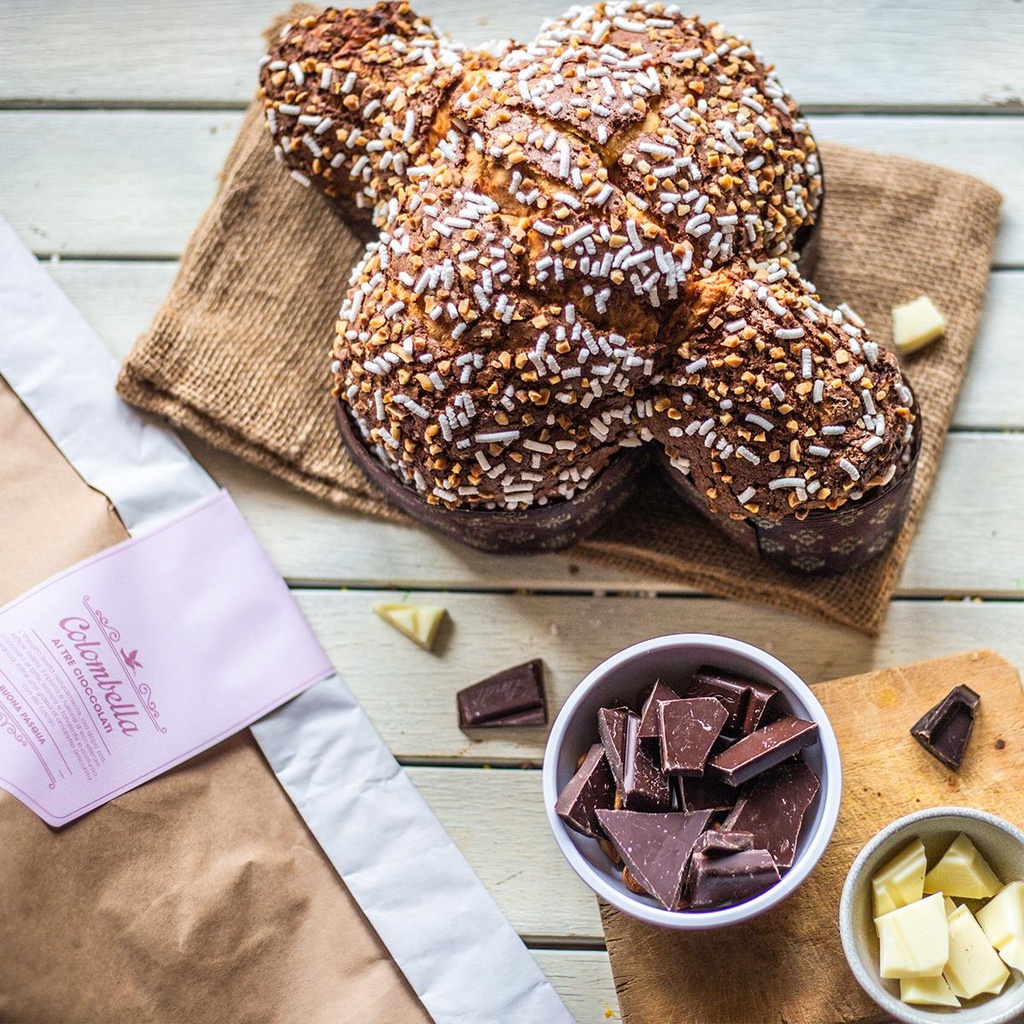 Colombe de Pâques aux 3 Chocolats Infermentum