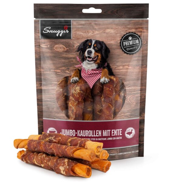 Snuggis Rouleau à mâcher jumbo au canard 315g