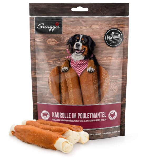 Snuggis Rouleaux à mâcher enrobés de poulet 300g