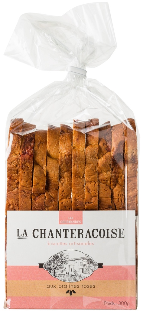 Biscottes gourmandes pralines roses