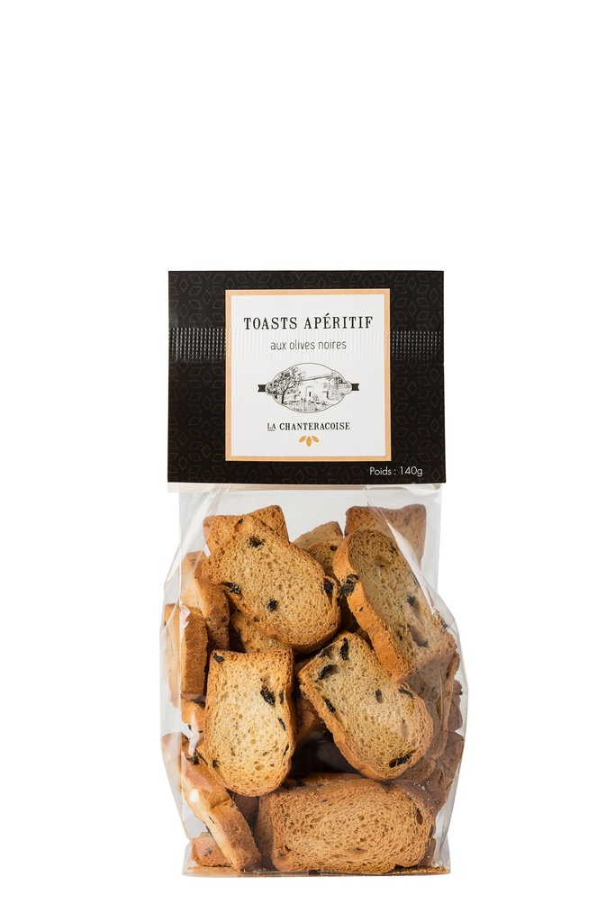Toasts olives noires