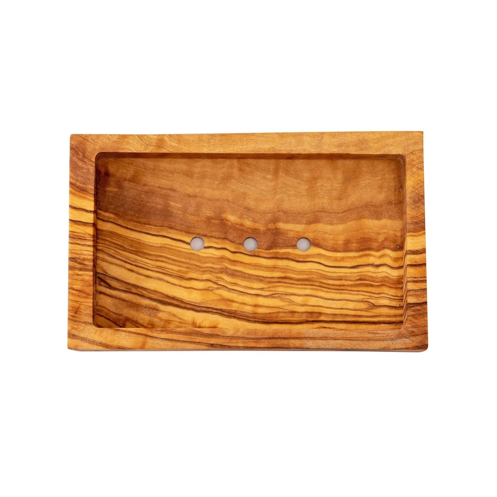 Porte-Savon en bois d'olivier rect. ECOB089