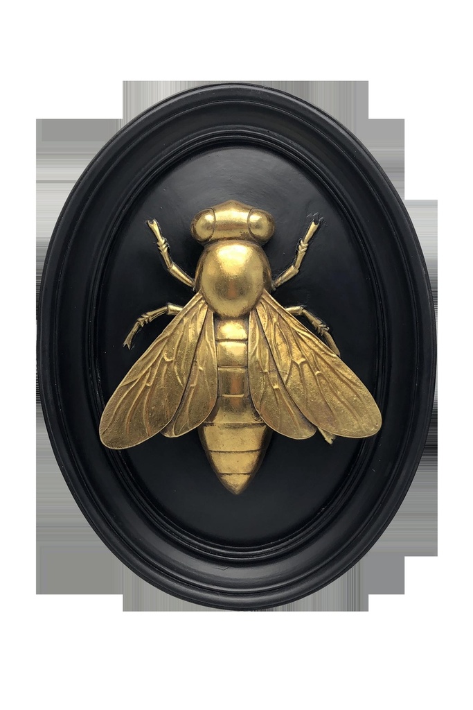 DECO MURALE ABEILLE NOIR DORE 185T27-0