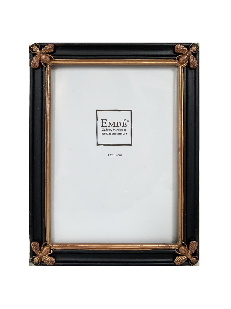 CADRE ABEILLES NOIR DORE 311T18-0
