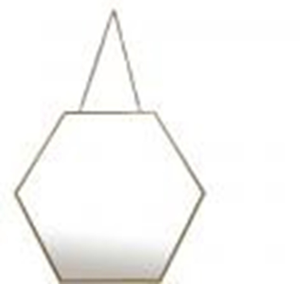 MIROIR CHAINETTE METAL DORE HEXA GP523T30-0