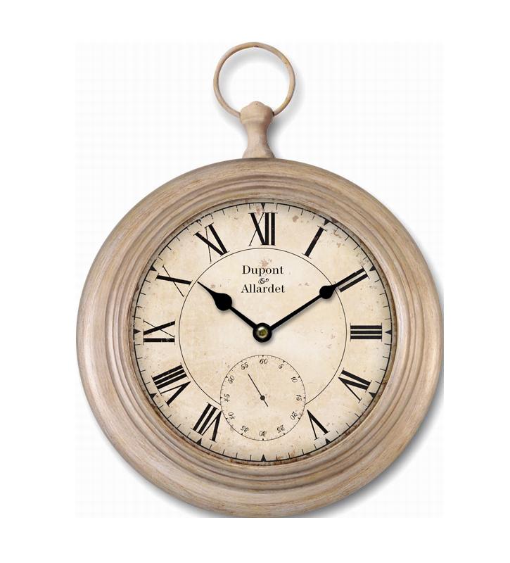 HORLOGE SUSP METAL PATINE H115C35-1