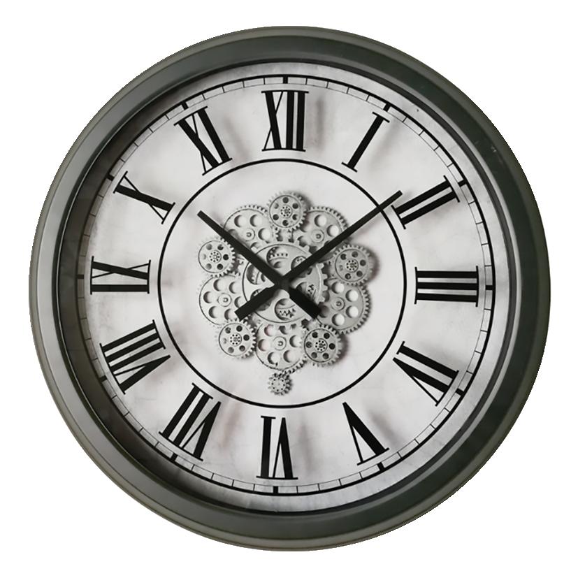 HORLOGE MECANISME BLANCHE ARGENTE 70CM H322C70-0