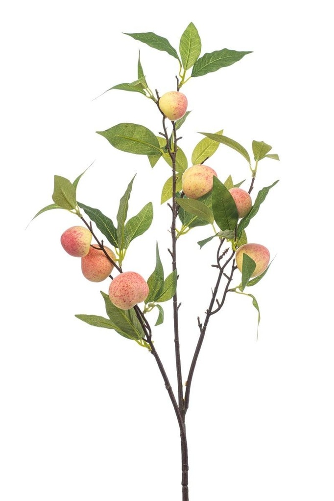 Pêcher avec fruits en branche artificiel