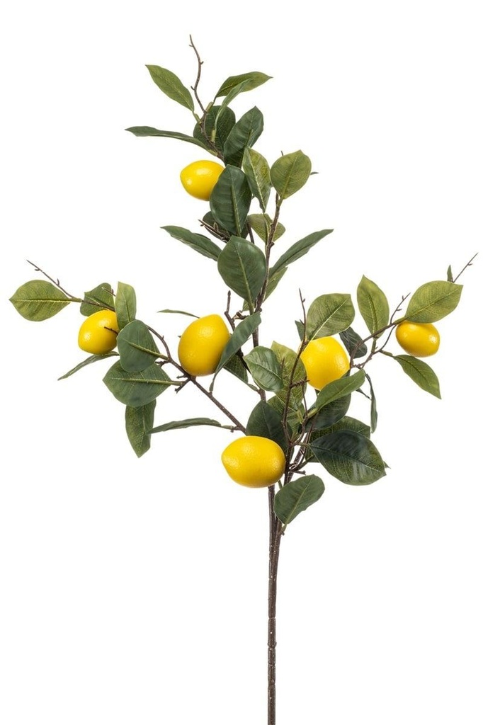 Citronnier avec fruits en branche artificiel