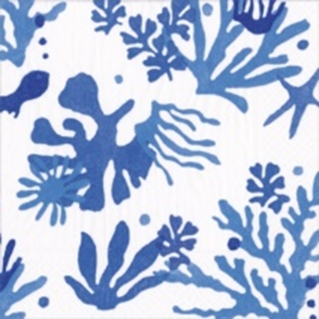 Serviette Cocktail Matisse coral