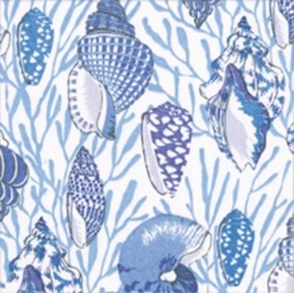 Serviette Cocktail Shell toile
