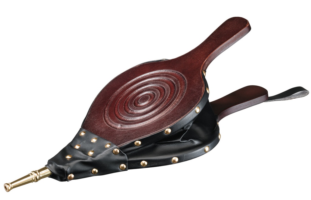 SOUFFLET  SPIRALE  Bois + simili cuir