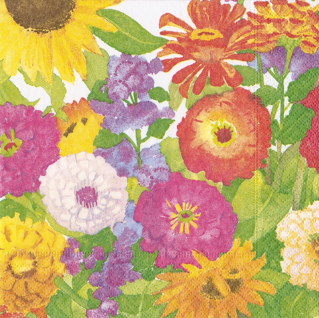 Serviette Cocktail Midsummer blooms