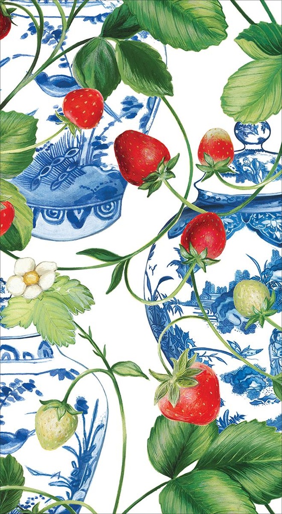 Serviette Buffet Strawberries & cream