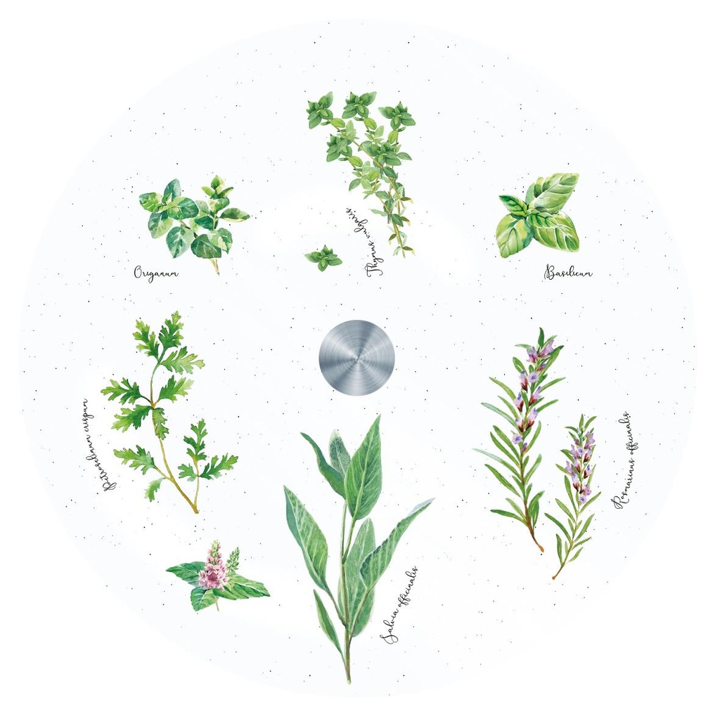 Plat en verre Herbarium