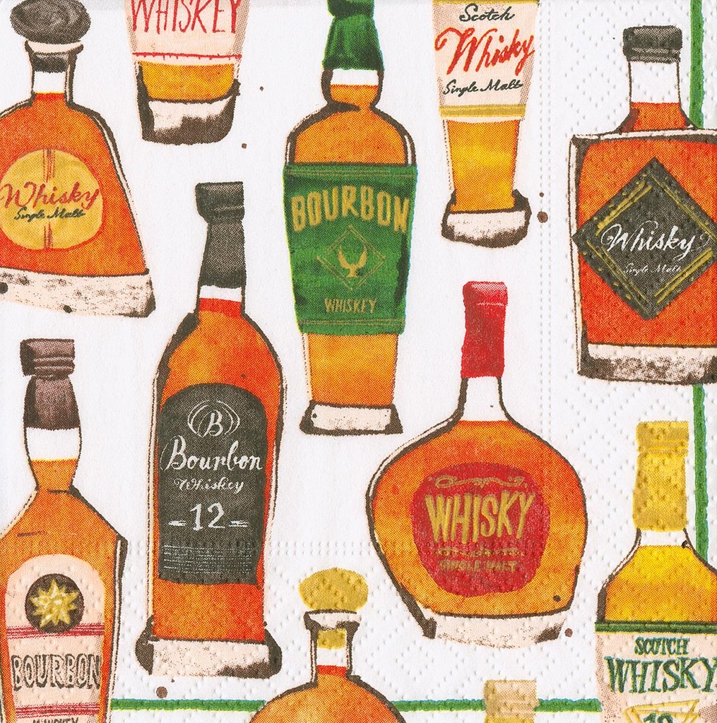 Serviette Cocktail Whiskey tasting