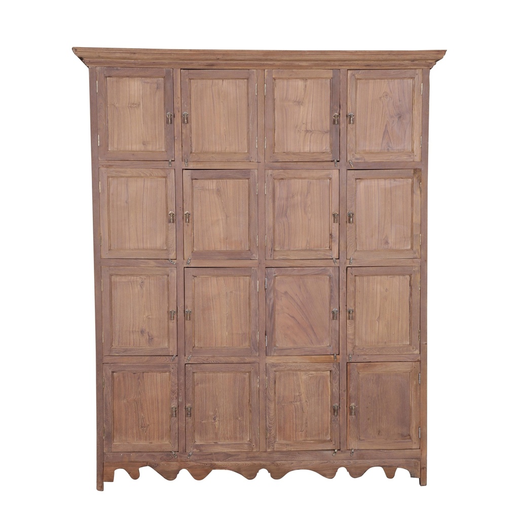 Buffet 16 casiers en teck ancien