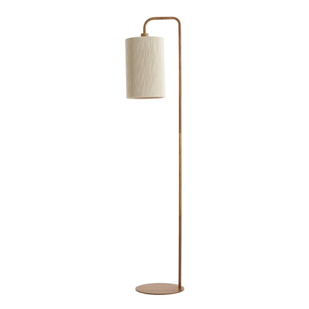 Lampadaire Donio abat-jour corde