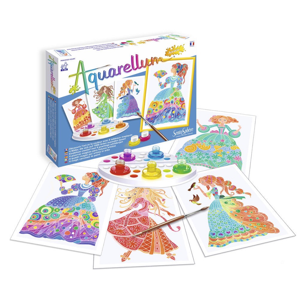 Aquarellum Junior 4T Princesses Fleurs 