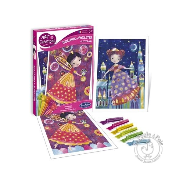 A&C Tableaux A Pailleter Princesses