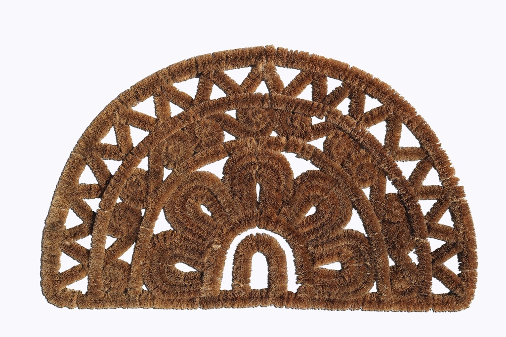 Paillasson Demi-lune coco metal