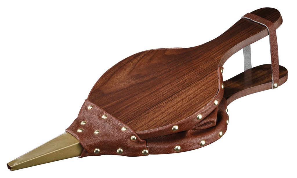 SOUFFLET  CARAMEL  Bois + simili cuir