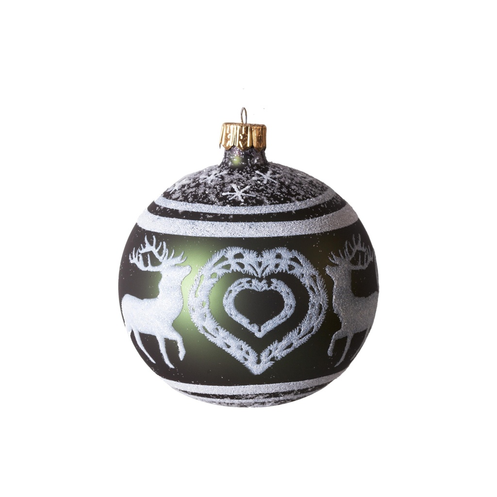 Boule Cerfs et Coeurs Poya