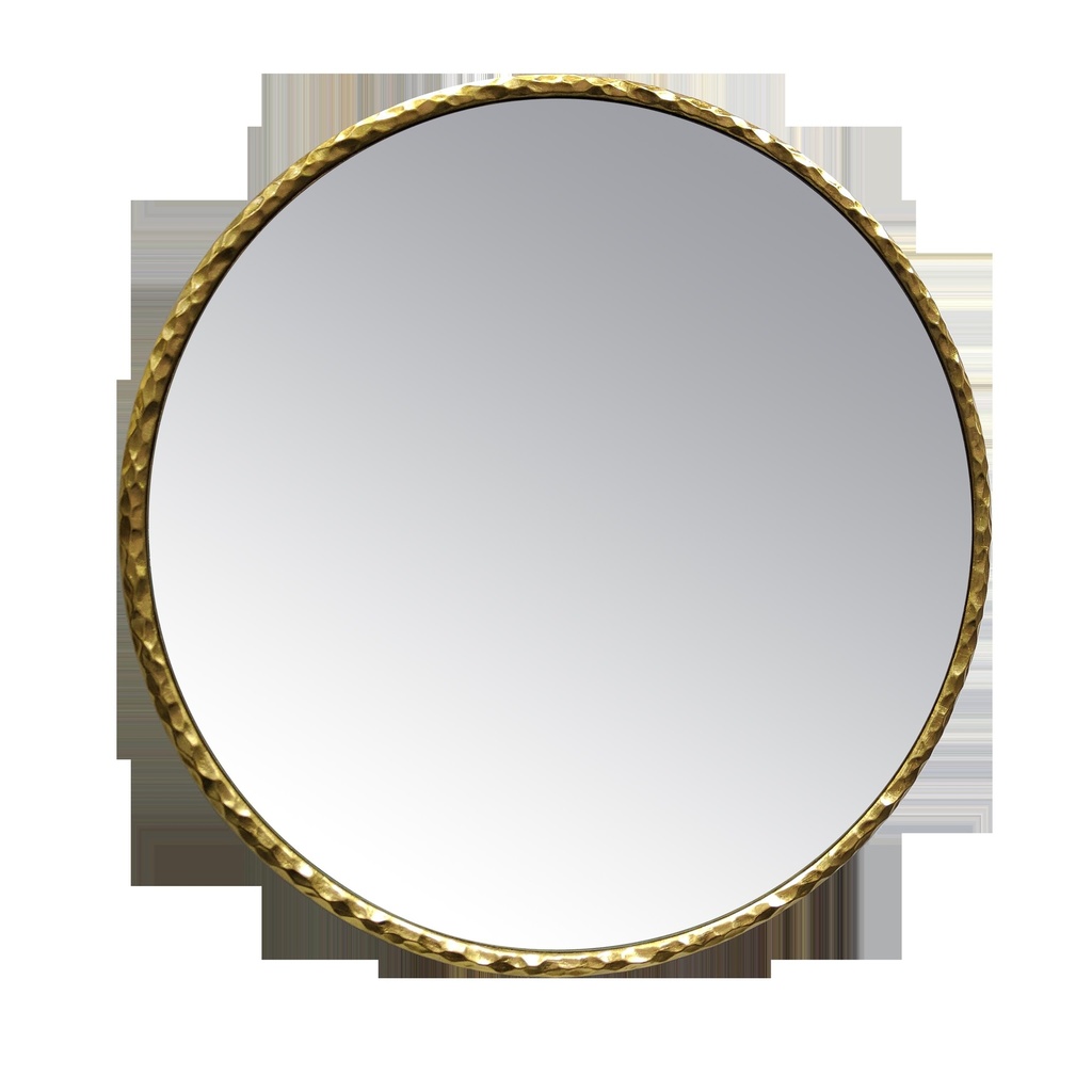 Miroir Nora rond doré