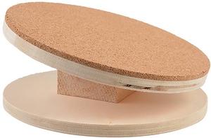 Disque d'exercice ergonomique en liège S, 16x16x5cm
