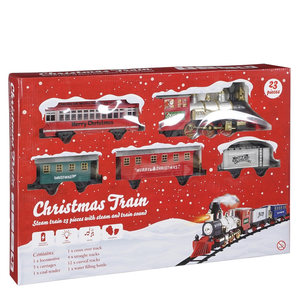 Train de Noël à pile 23pcs