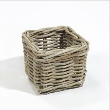 Cache-pot Fontenais XS et plastique noir