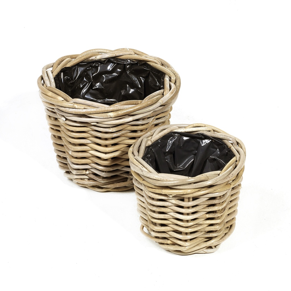 Pot Montjoie Rond S et plastique noir