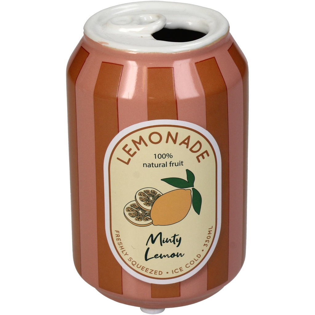 Vase canette limonade citron